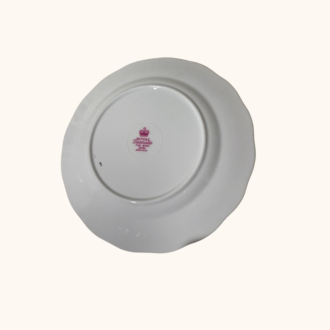 Queen Anne Bone China Teacup & Side Plate Set – Made in England