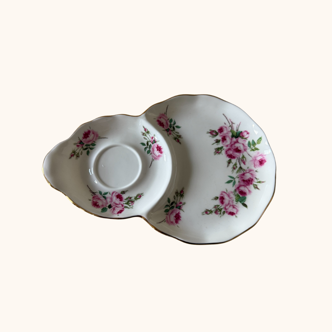 Hammersley & Co “Dresden Spray” Tea Cup & Snack Plate – Fine Bone China, Made in England