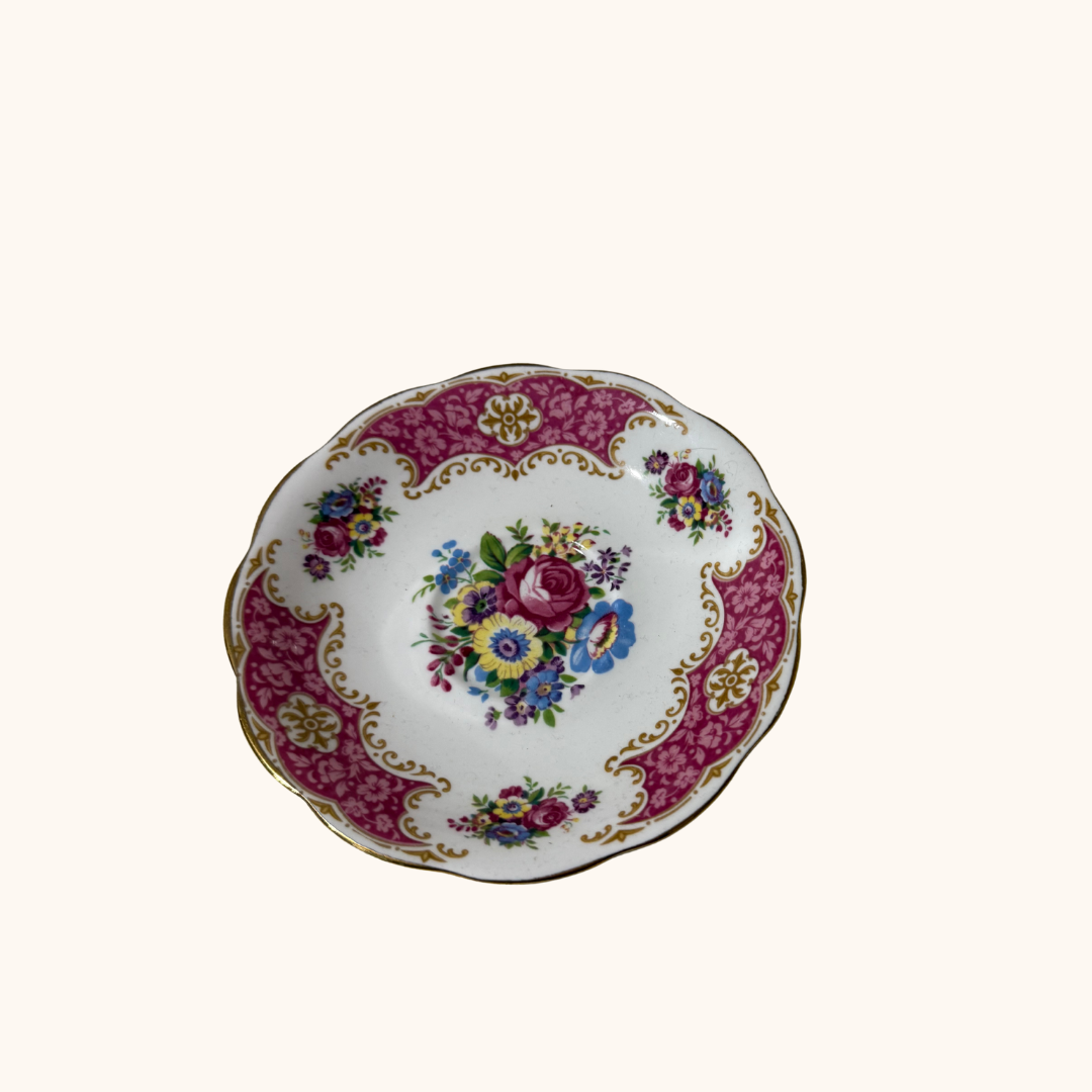 Queen Anne Bone China Teacup & Side Plate Set – Made in England