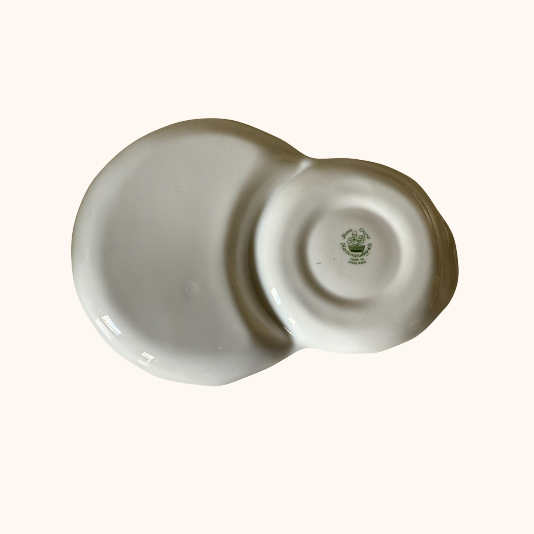 Hammersley Victorian Violets Tea Cup & Snack Plate – Fine Bone China, England