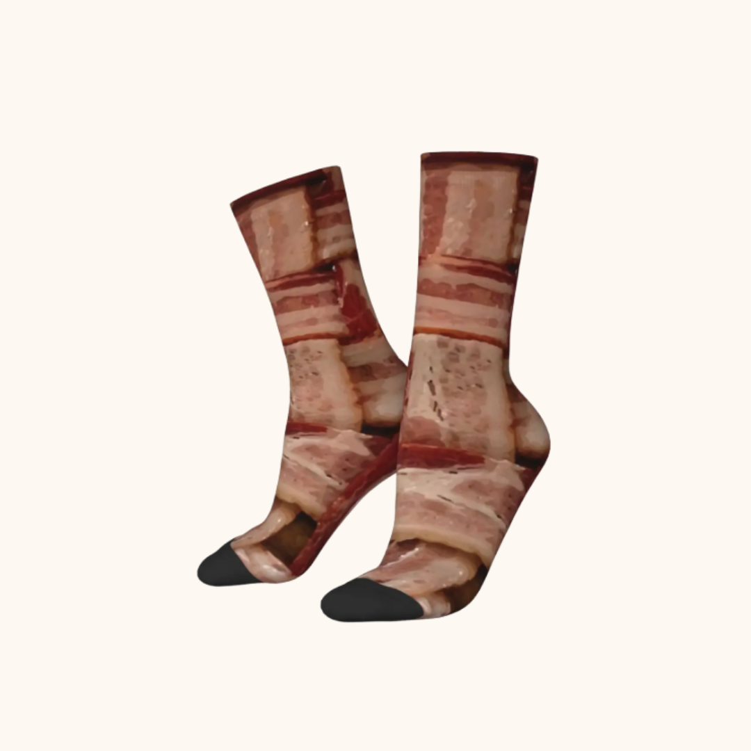 Bacon Crazy Hip Hop Vintage Socks