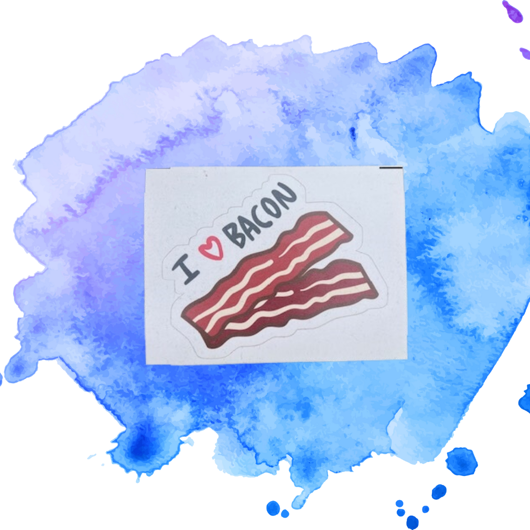 I Love Bacon Sticker