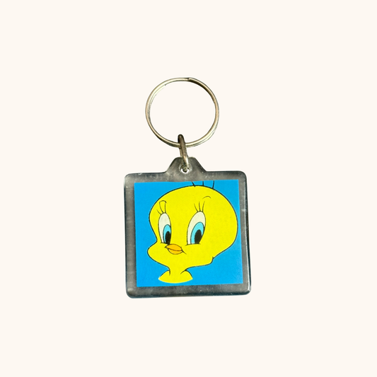 Vintage 1996 WB Tweety Keyring