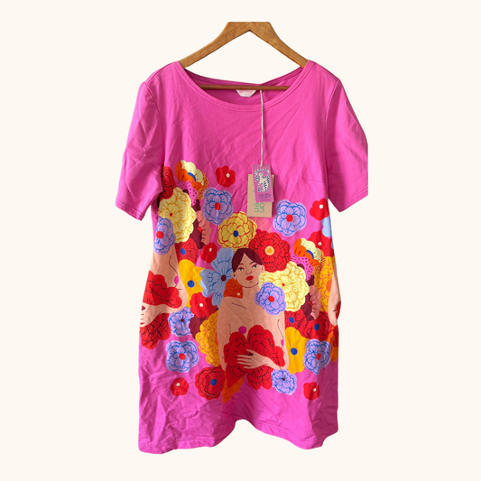 Gorman x Agathe Singer Mathilde Jersey Dress Size 14 BNWT