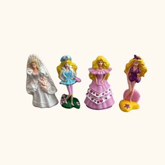 Vintage 1993 McDonald’s Barbie Figurines – Set of 4 Collectibles