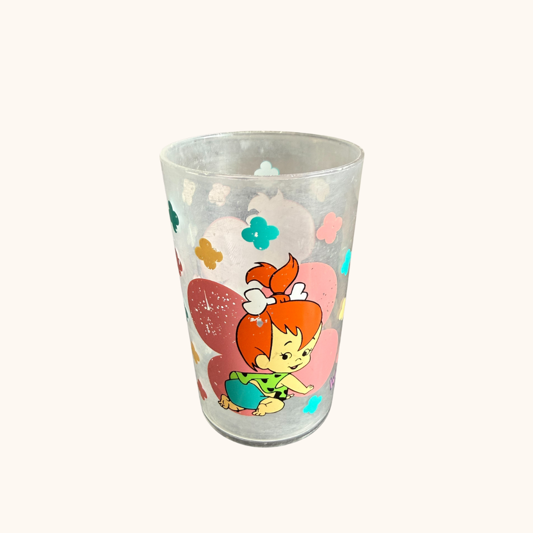 Vintage Wonderland Sydney Pebbles Flintstone Plastic Cup