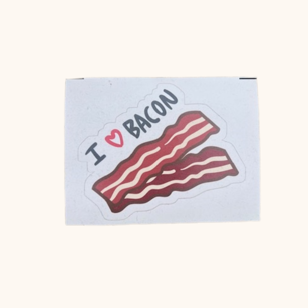 I Love Bacon Sticker