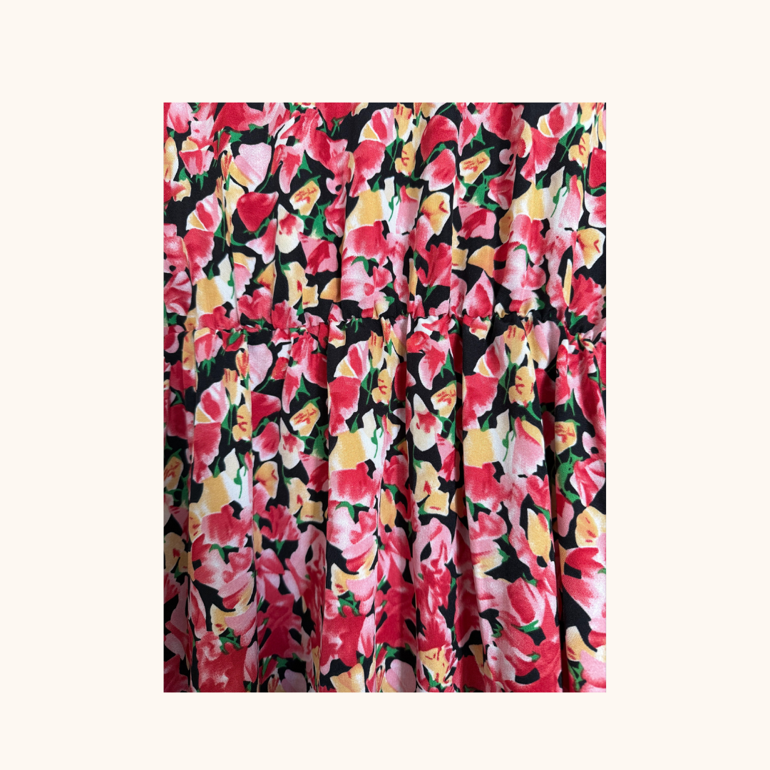Shein Boho Ruffle Hem Butterfly Sleeve Dress – Size M (AU 10–12)