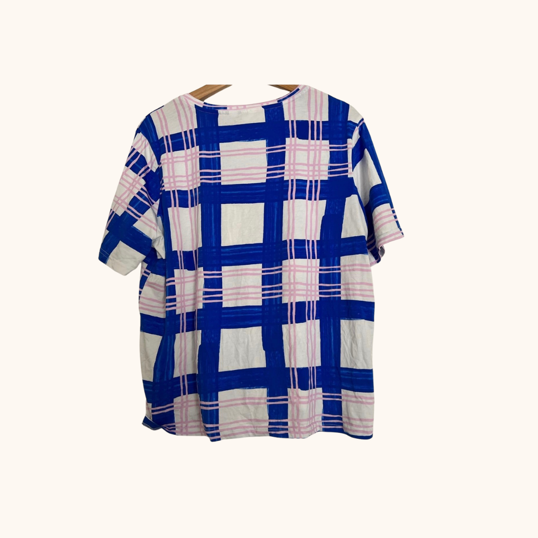 Gorman Easy Breezy Check Tee – Organic Cotton, BNWT (Size 14)