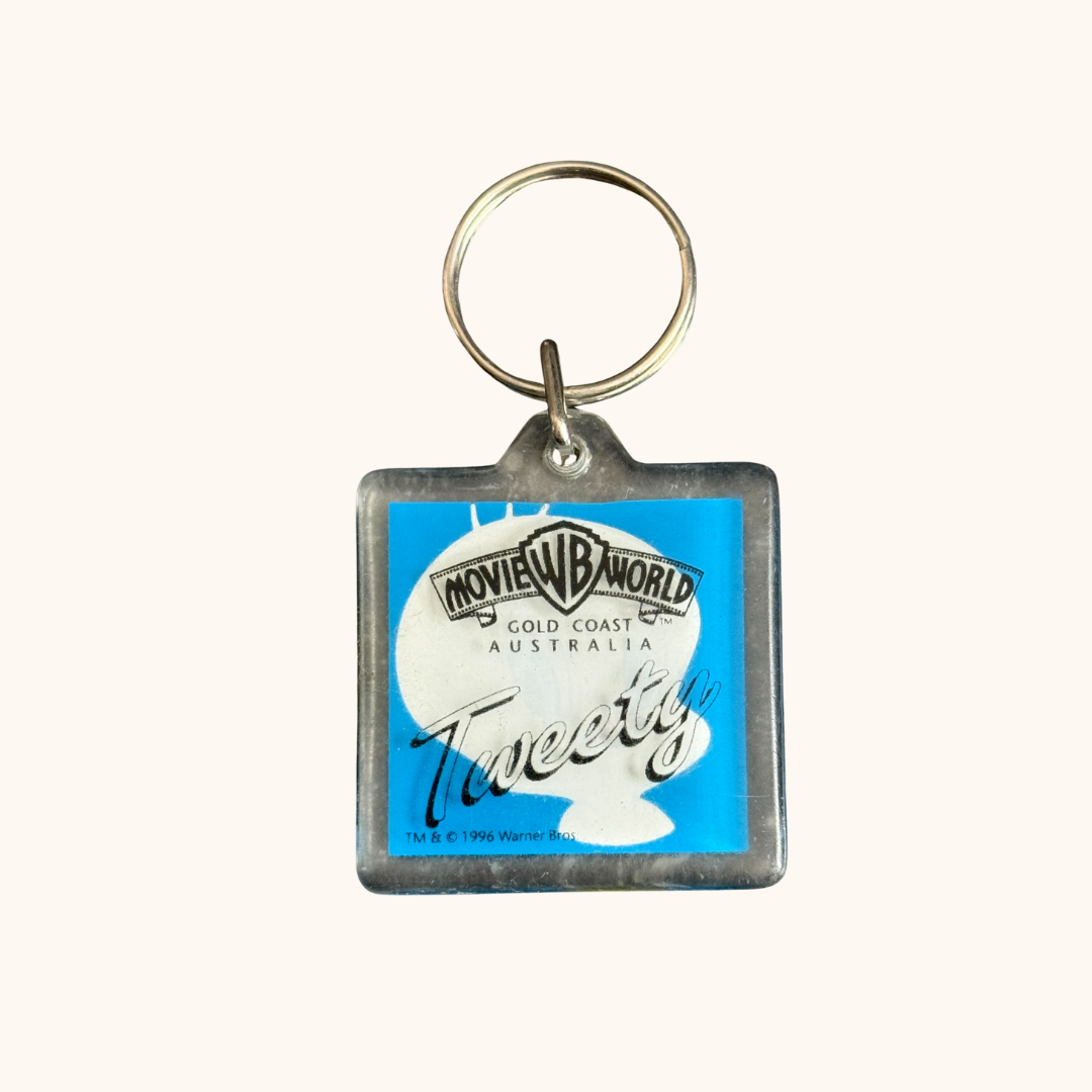 Vintage 1996 WB Tweety Keyring