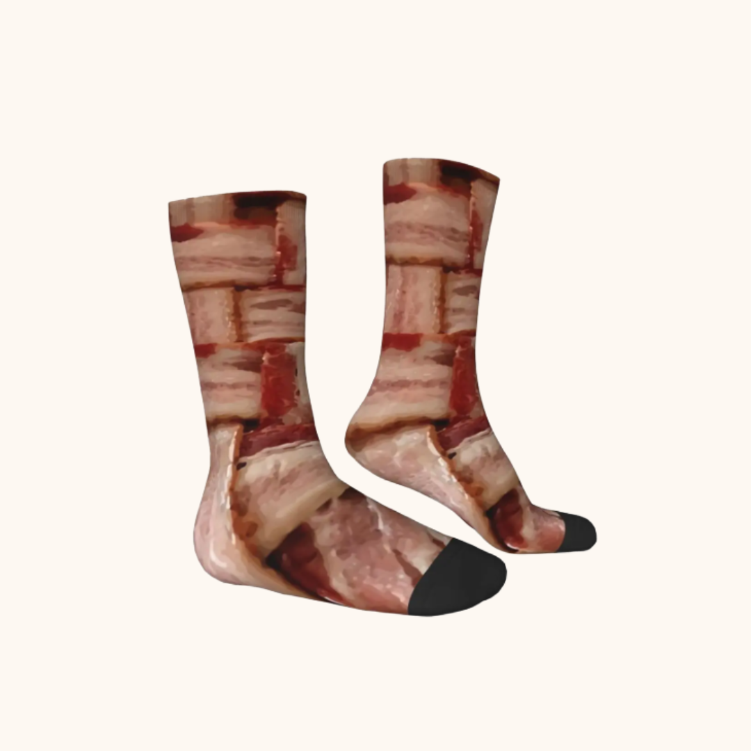 Bacon Crazy Hip Hop Vintage Socks