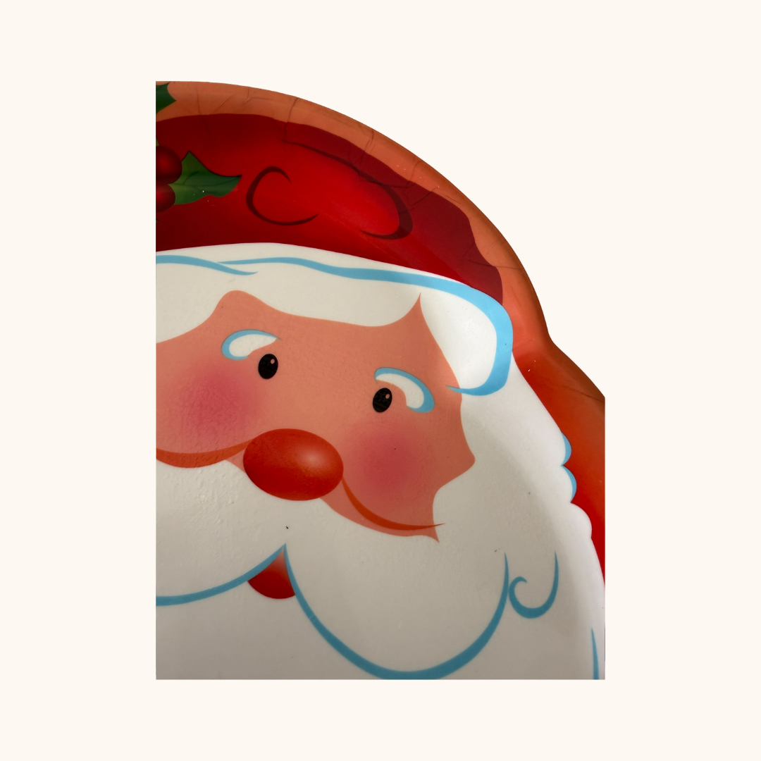Santa Claus Shaped Decorative Christmas Tray