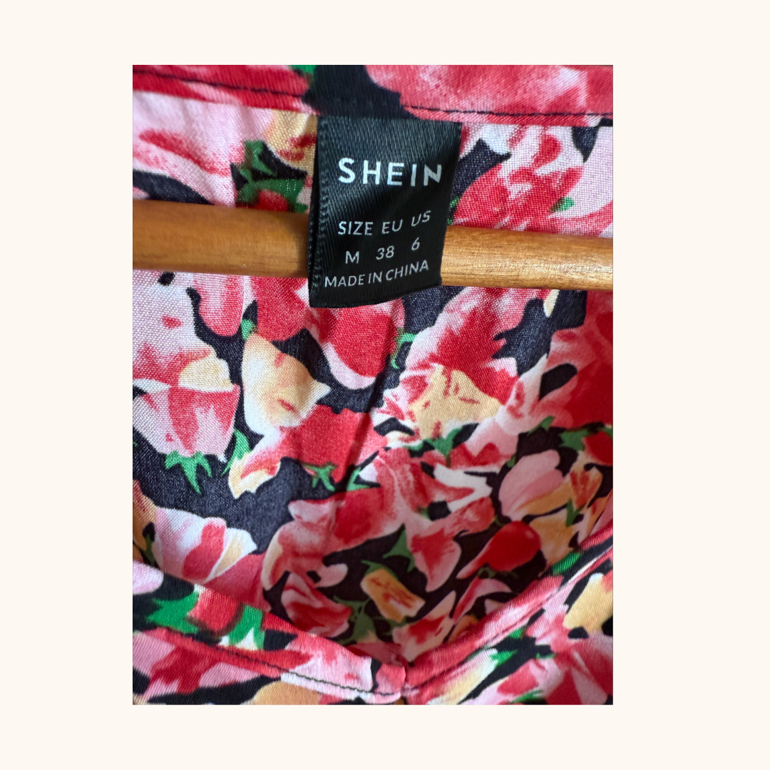Shein Boho Ruffle Hem Butterfly Sleeve Dress – Size M (AU 10–12)