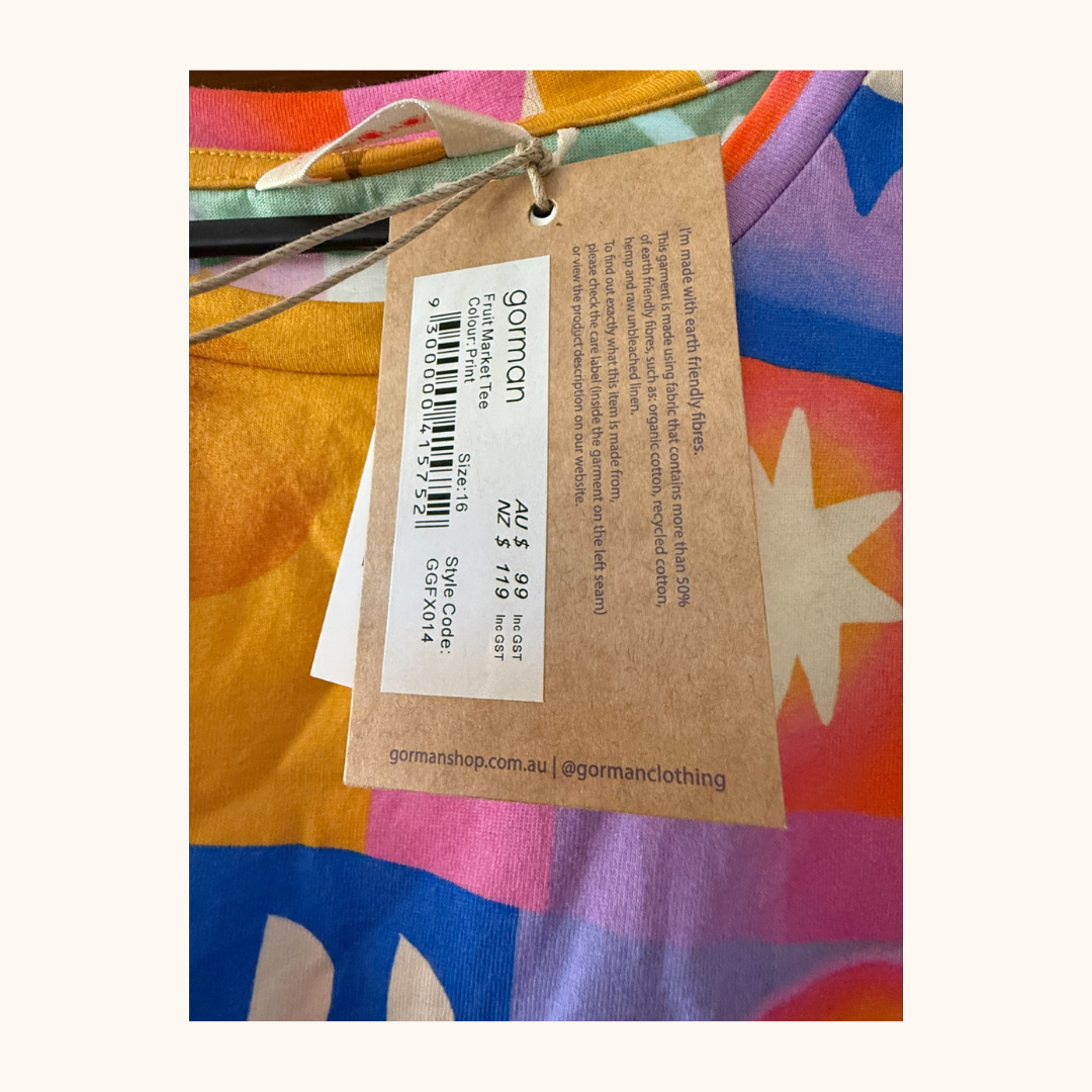 Lola Avigliano x Gorman Tee – Size 16 (Worn Once)