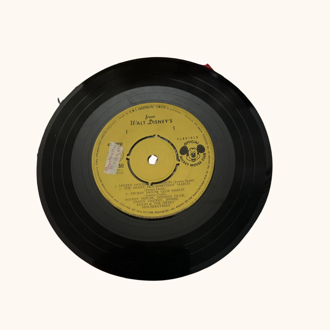 1955 Walt Disney Mickey Mouse Club 45 RPM Record – The Mouseketeers’ March & More