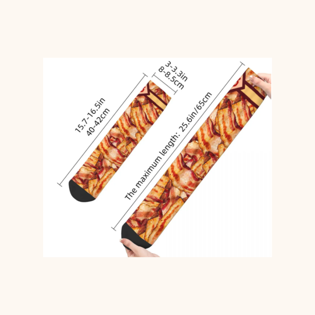 Bacon Pattern Football Socks